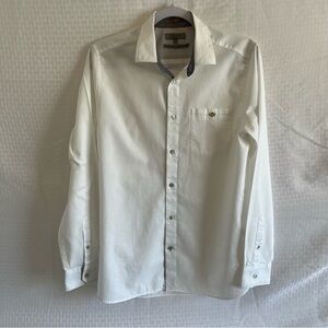 Ted Baker London White Casual Button Down Shirt